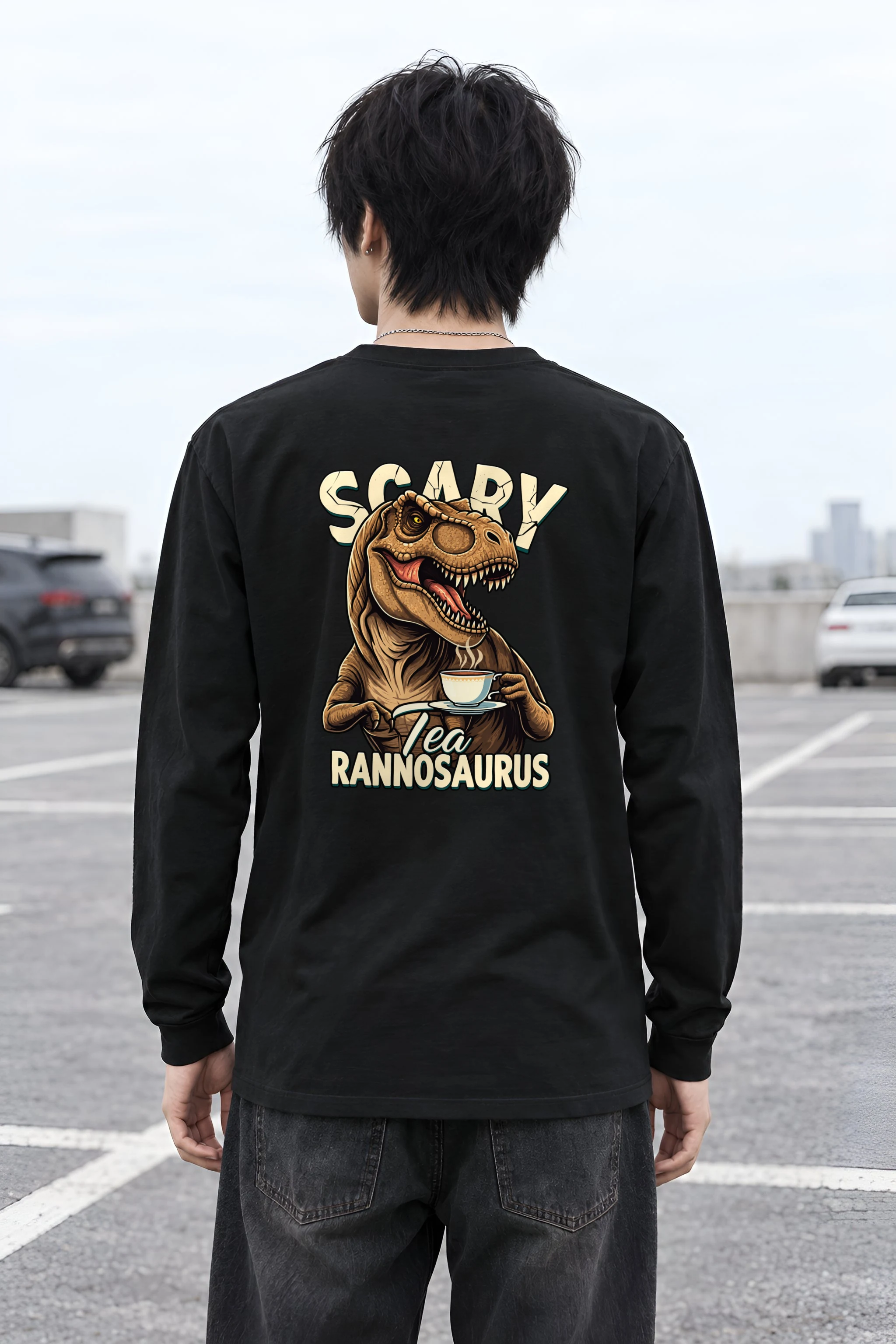 "Tea Rex Society" Unisex Longsleeve T-shirt