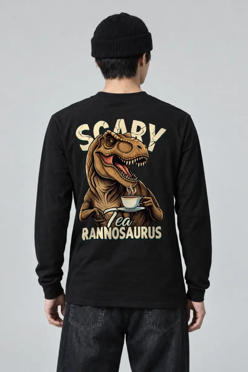 "Tea Rex Society" Unisex Longsleeve T-shirt | Gildan 2400