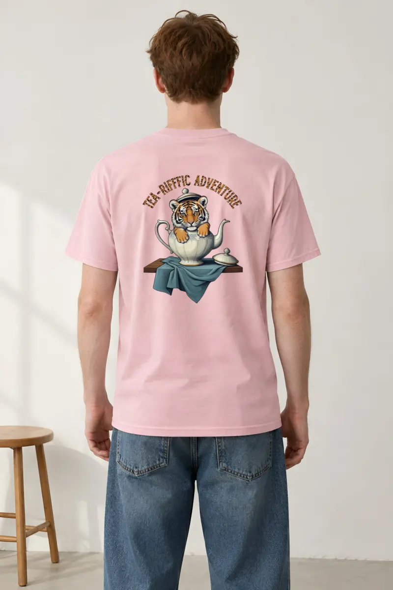 "Tea-Riffic Adventure" Heavyweight Unisex Crewneck T-shirt