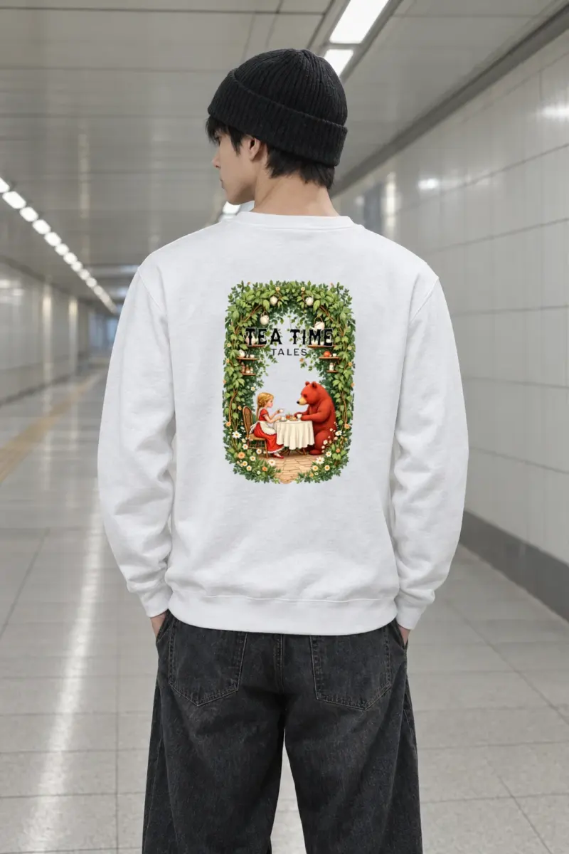 "Tea Time Tales" Heavy Blend Unisex Crewneck Sweatshirt
