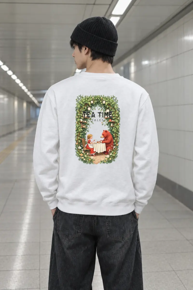 "Tea Time Tales" Heavy Blend Unisex Crewneck Sweatshirt