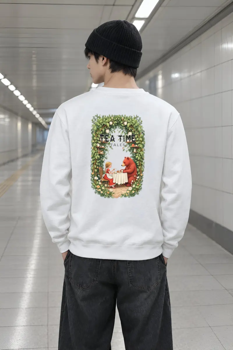 "Tea Time Tales" Heavy Blend Unisex Crewneck Sweatshirt