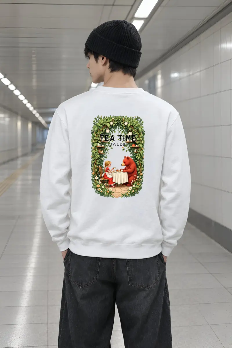 "Tea Time Tales" Heavy Blend Unisex Crewneck Sweatshirt