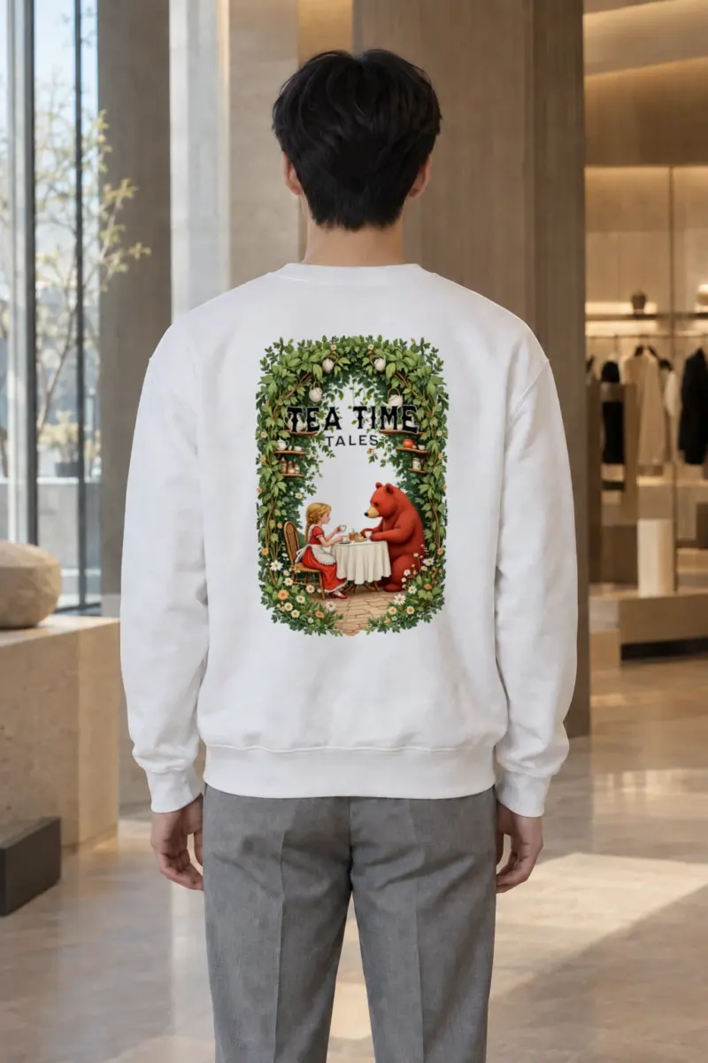 "Tea Time Tales" Heavy Blend Unisex Crewneck Sweatshirt | Gildan 18000