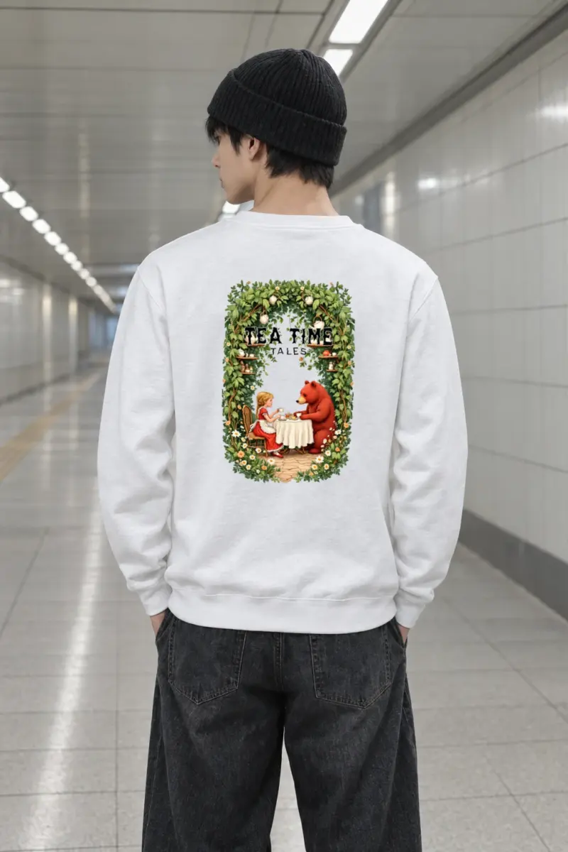 "Tea Time Tales" Heavy Blend Unisex Crewneck Sweatshirt
