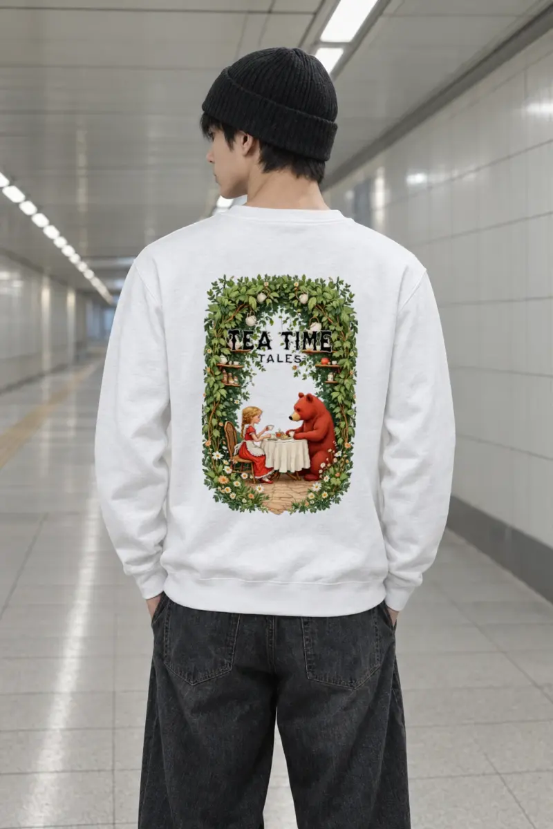"Tea Time Tales" Heavy Blend Unisex Crewneck Sweatshirt