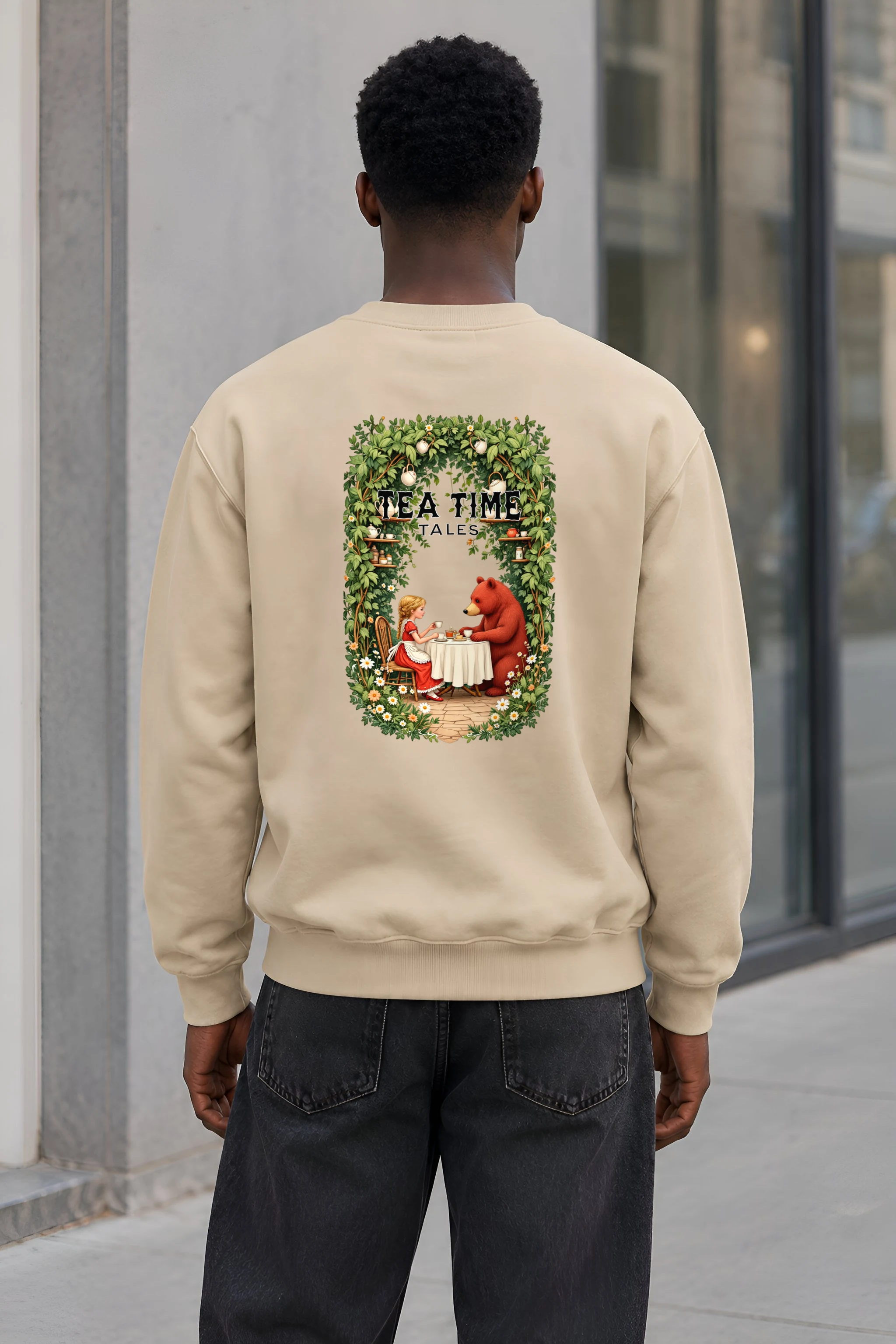 "Tea Time Tales" 1 Crewneck Sweatshirt