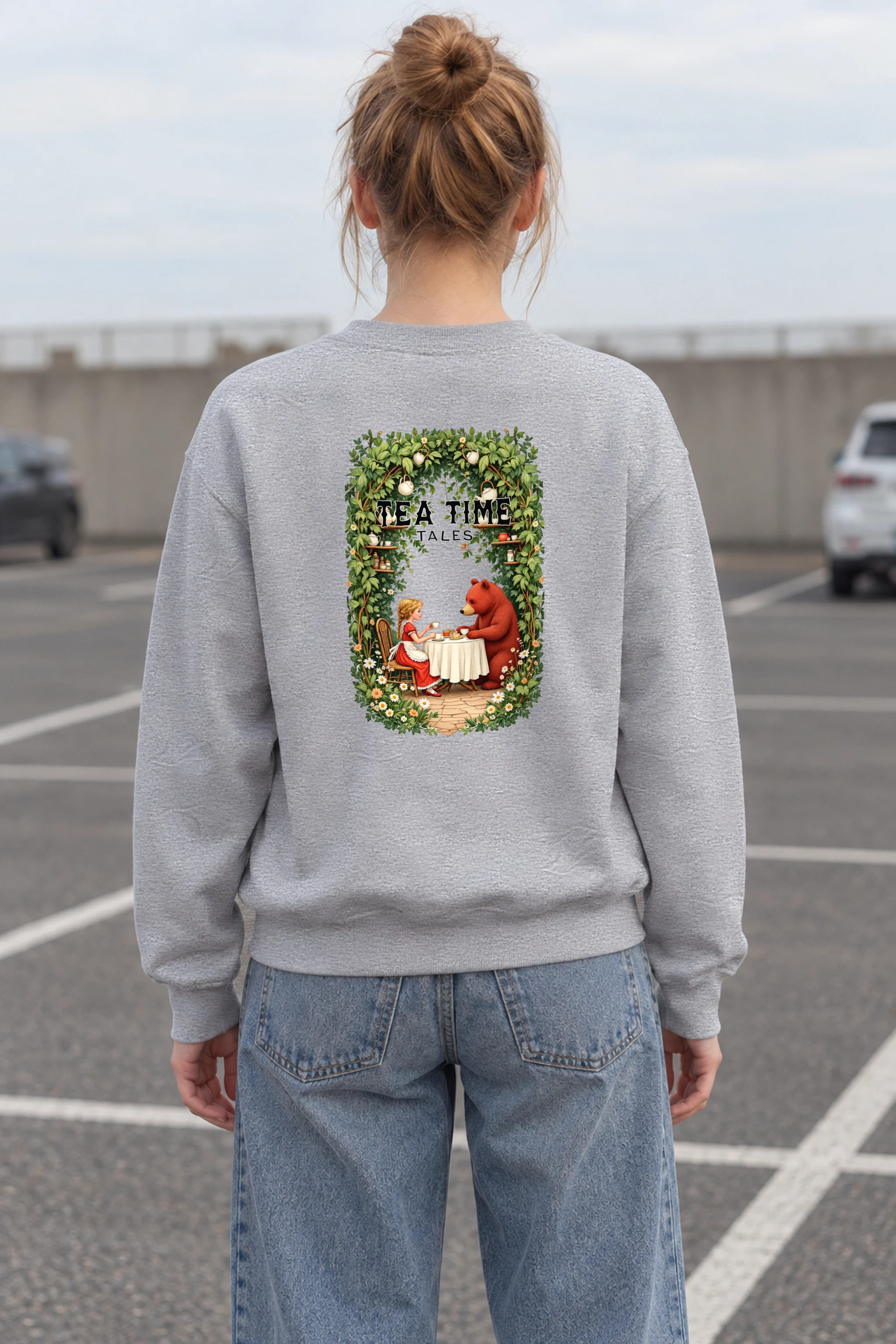"Tea Time Tales" 1 Crewneck Sweatshirt