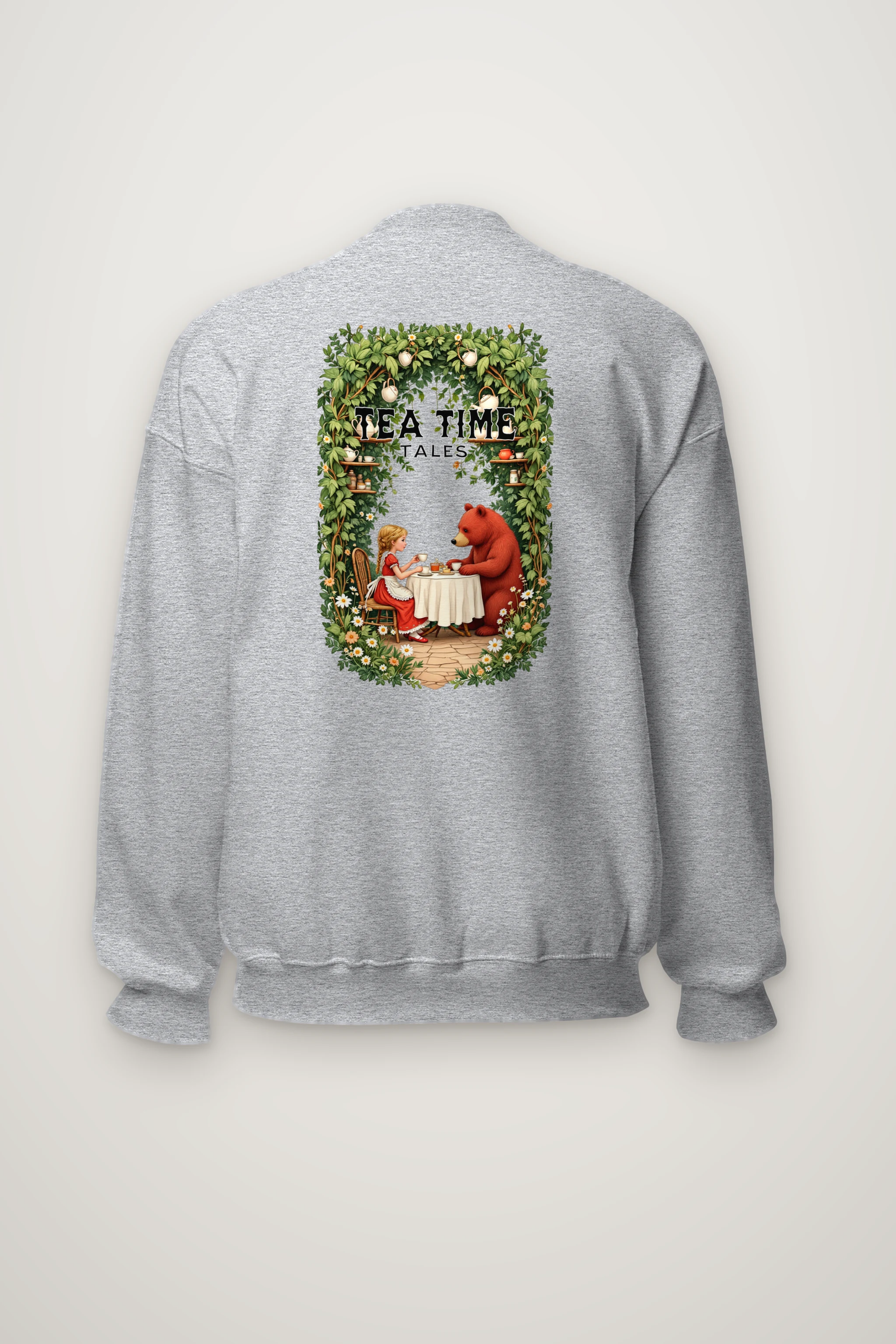 "Tea Time Tales" Heavy Blend Unisex Crewneck Sweatshirt