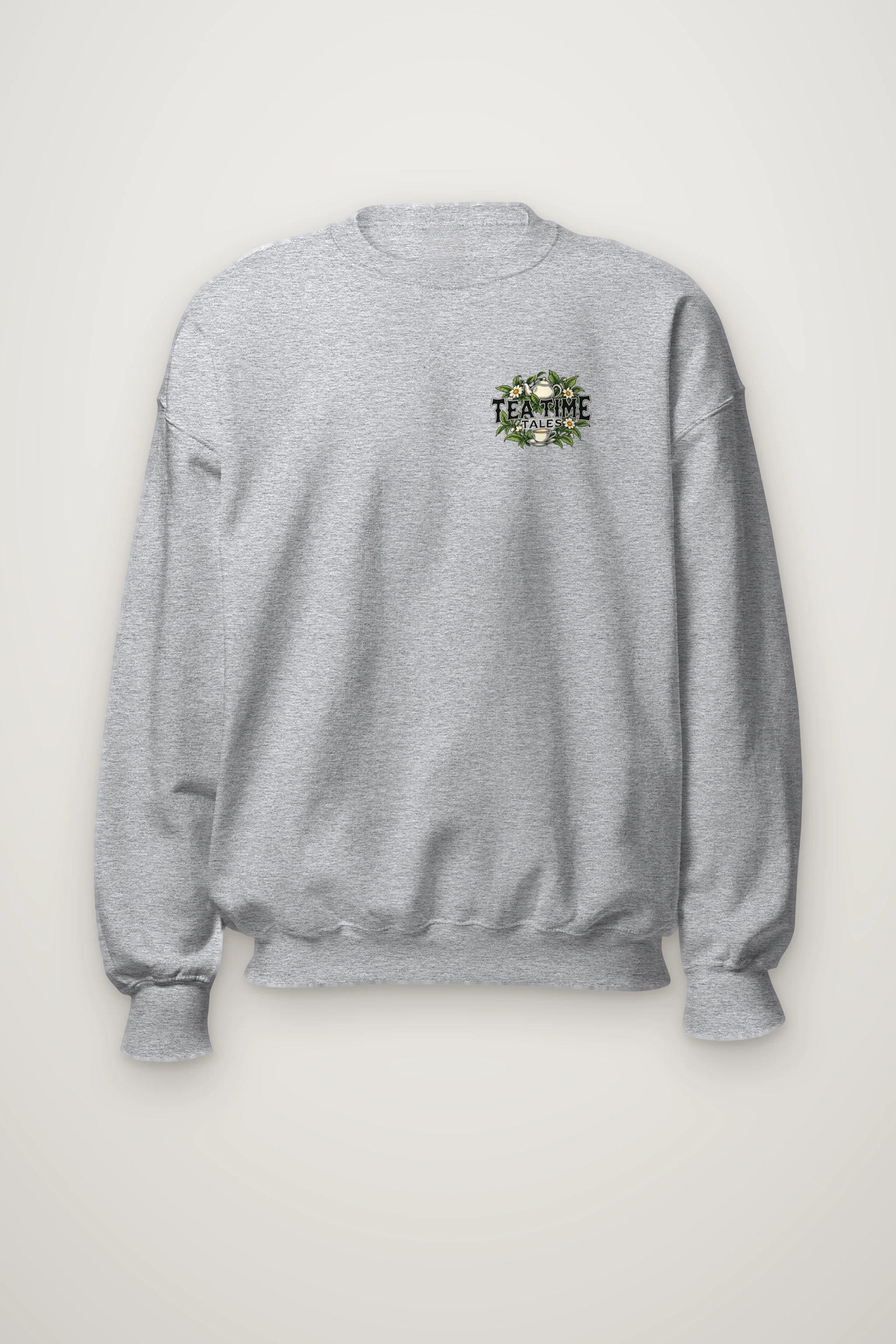 "Tea Time Tales" Heavy Blend Unisex Crewneck Sweatshirt
