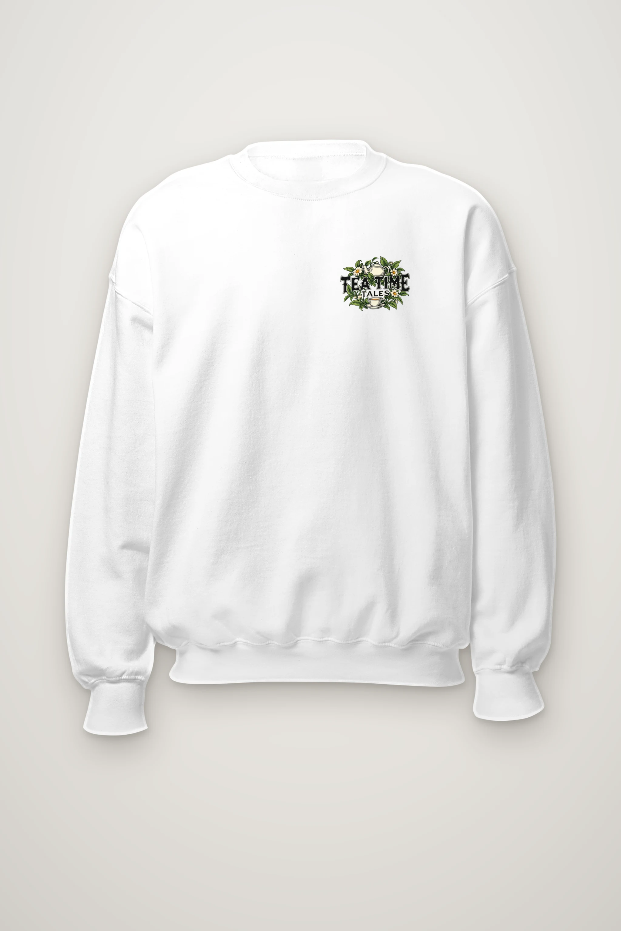 "Tea Time Tales" Heavy Blend Unisex Crewneck Sweatshirt