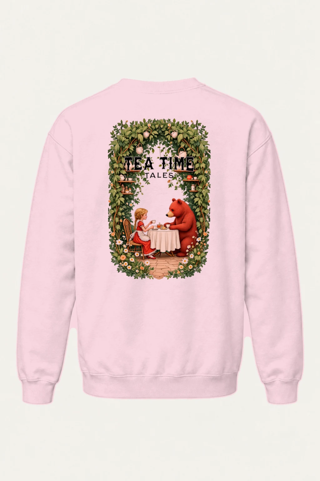 "Tea Time Tales" Heavy Blend Unisex Crewneck Sweatshirt | Gildan 18000