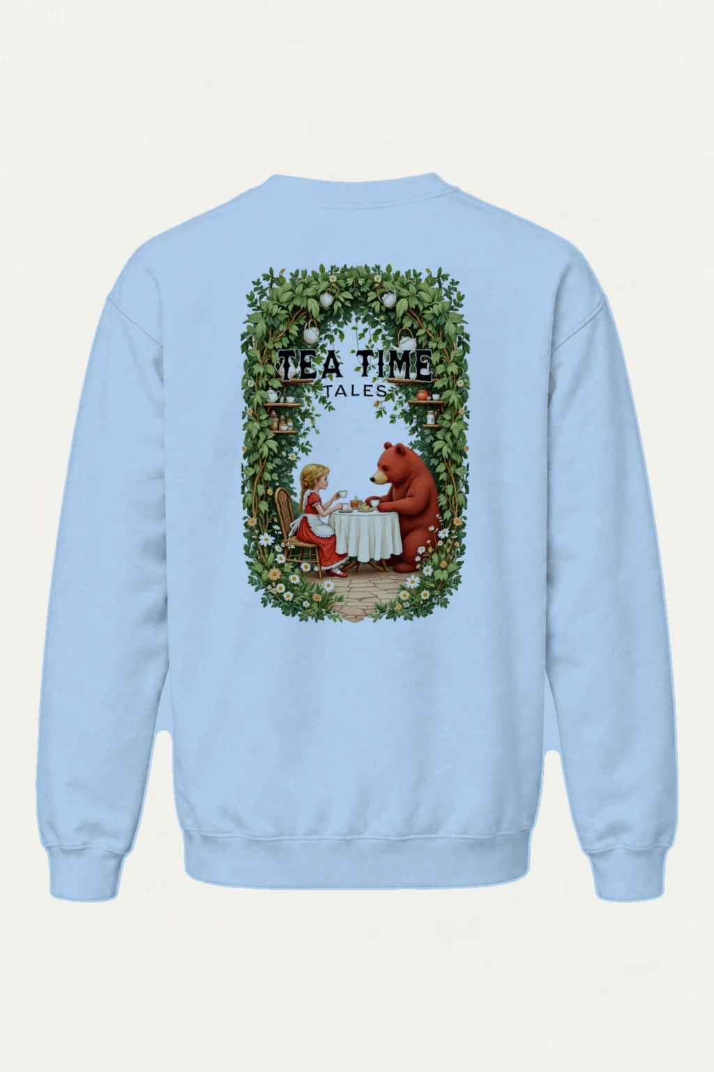 "Tea Time Tales" Heavy Blend Unisex Crewneck Sweatshirt | Gildan 18000