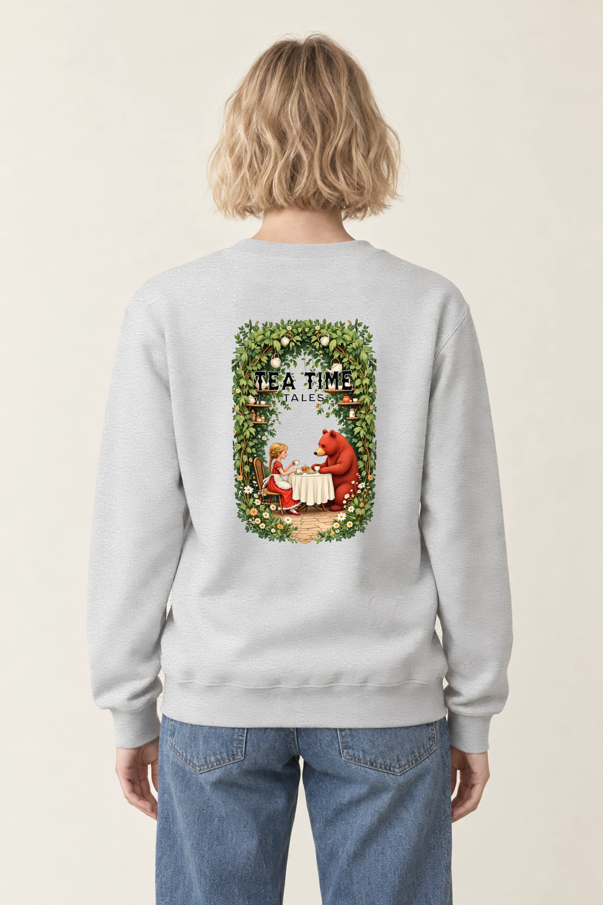 "Tea Time Tales" 1 Crewneck Sweatshirt