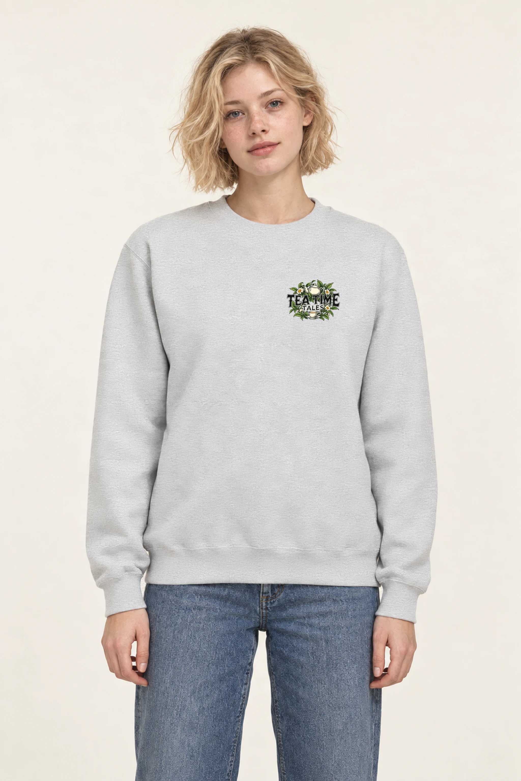 "Tea Time Tales" 1 Crewneck Sweatshirt