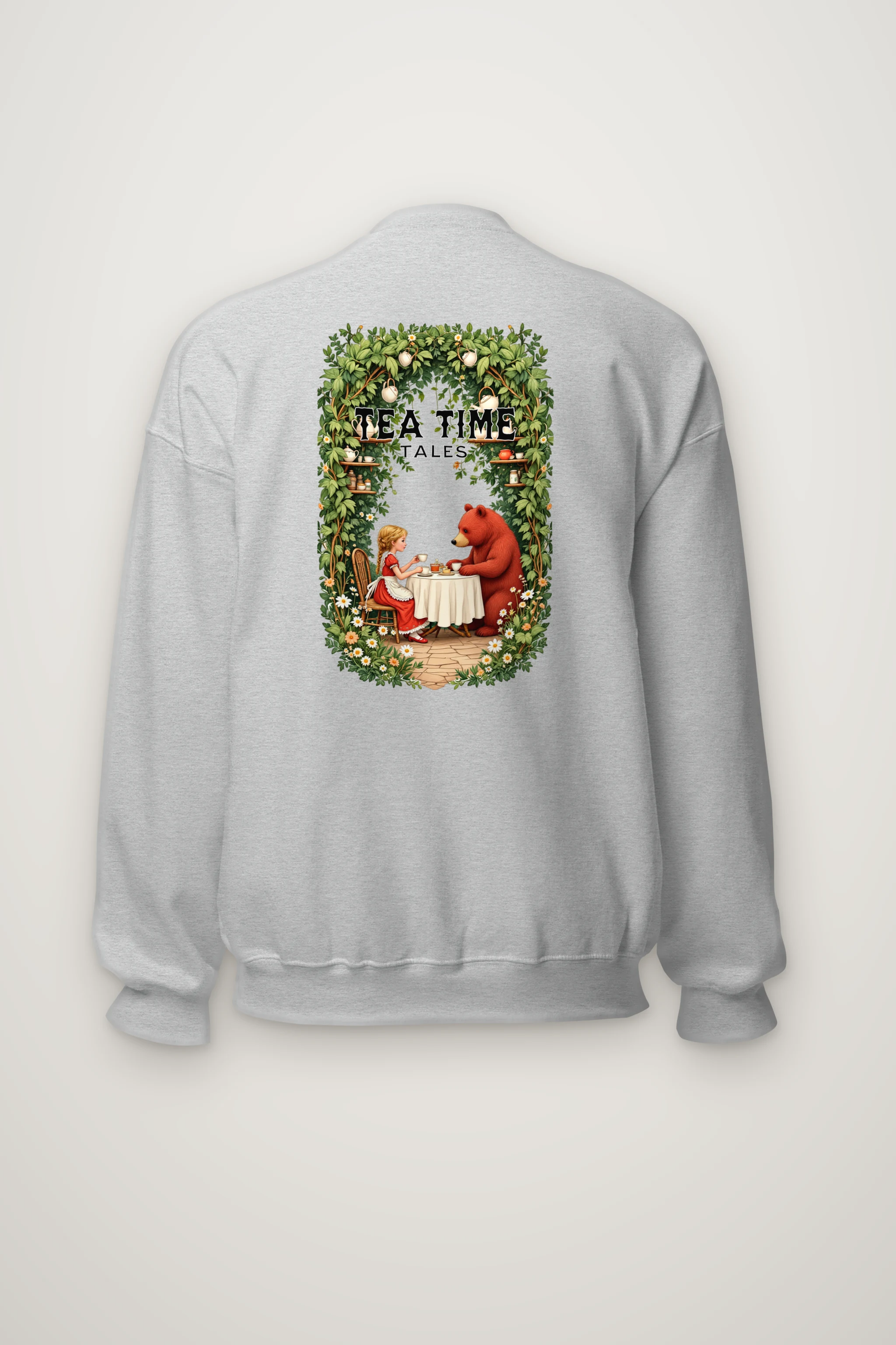 "Tea Time Tales" Heavy Blend Unisex Crewneck Sweatshirt