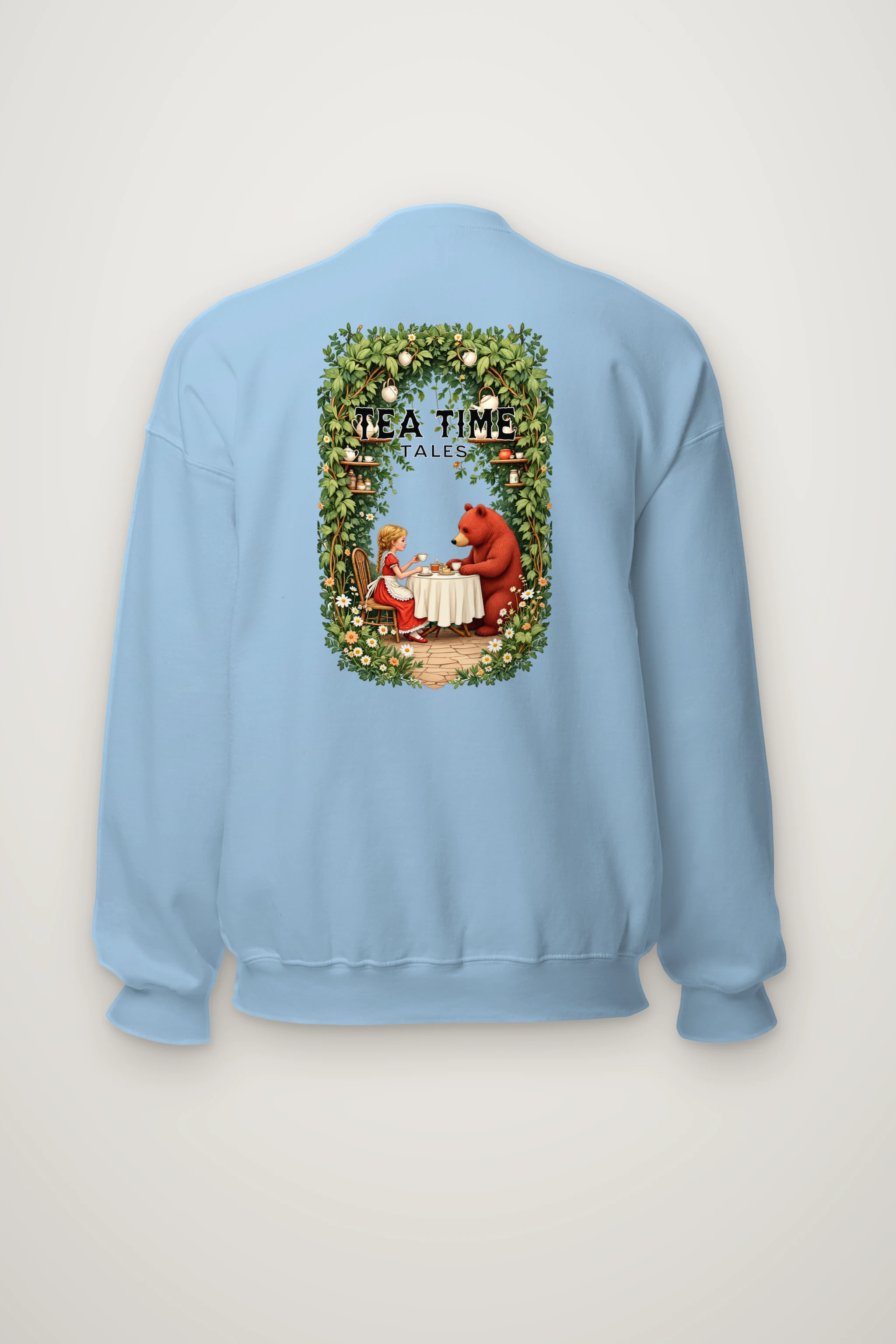 "Tea Time Tales" Heavy Blend Unisex Crewneck Sweatshirt