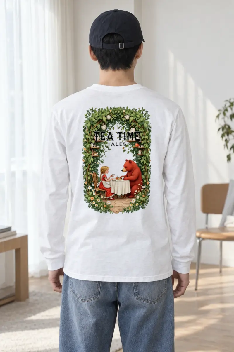 "Tea Time Tales" Unisex Longsleeve T-shirt
