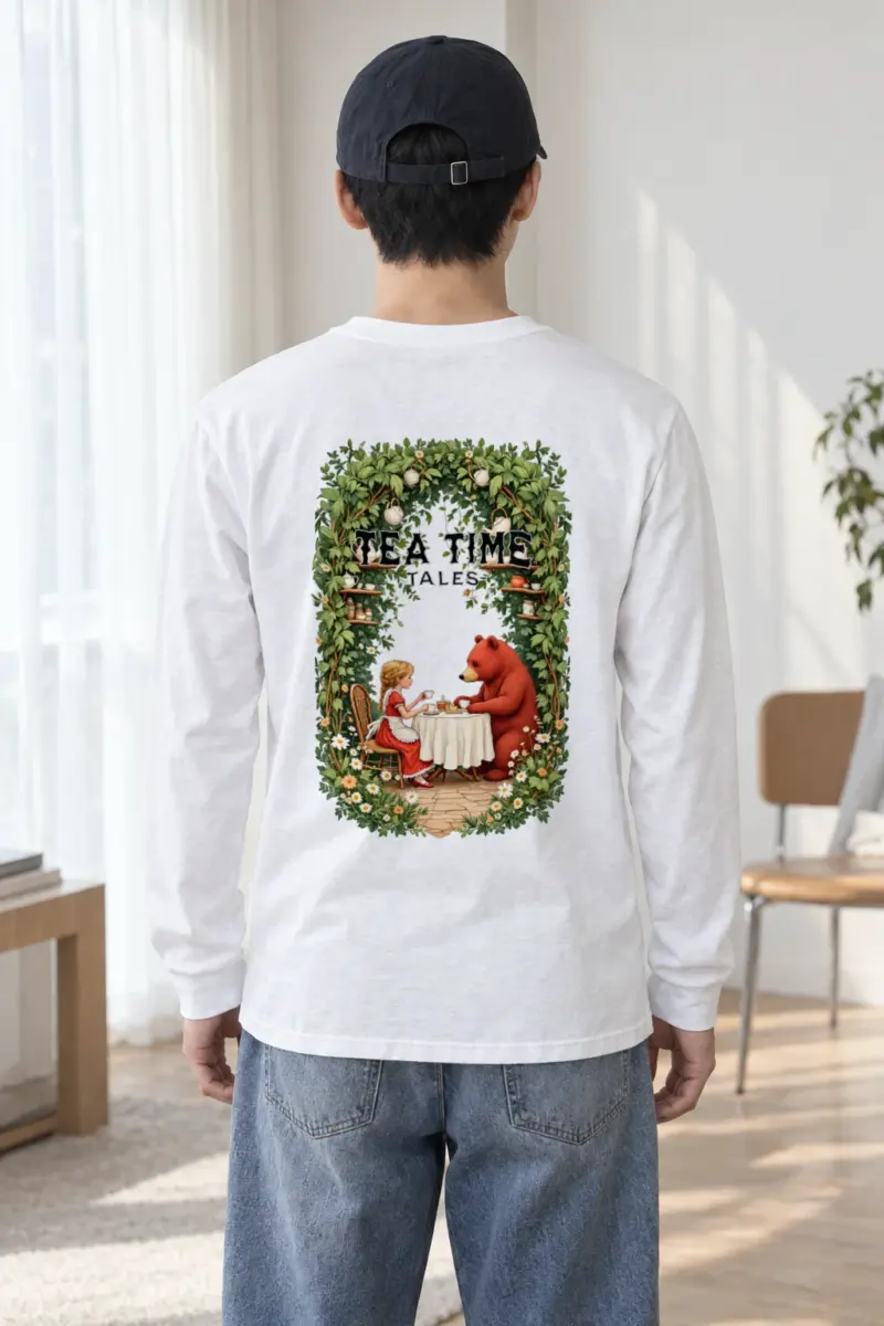 "Tea Time Tales" Unisex Longsleeve T-shirt