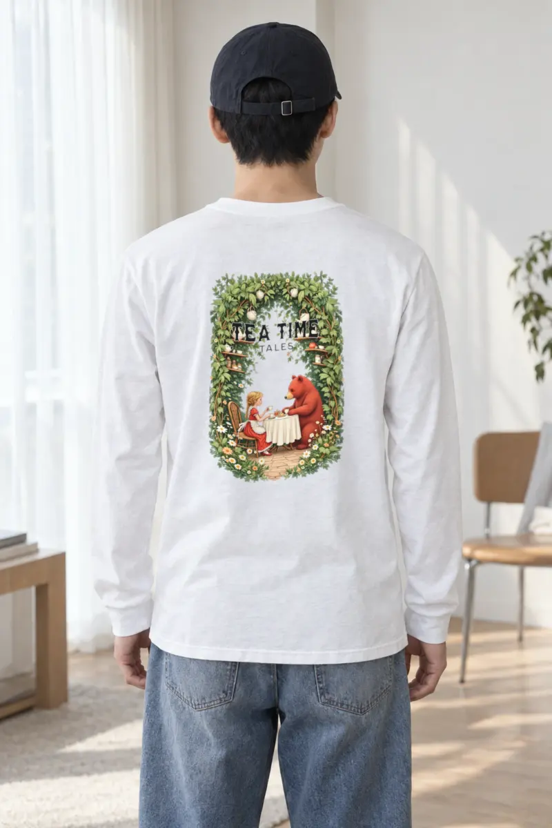 "Tea Time Tales" Unisex Longsleeve T-shirt