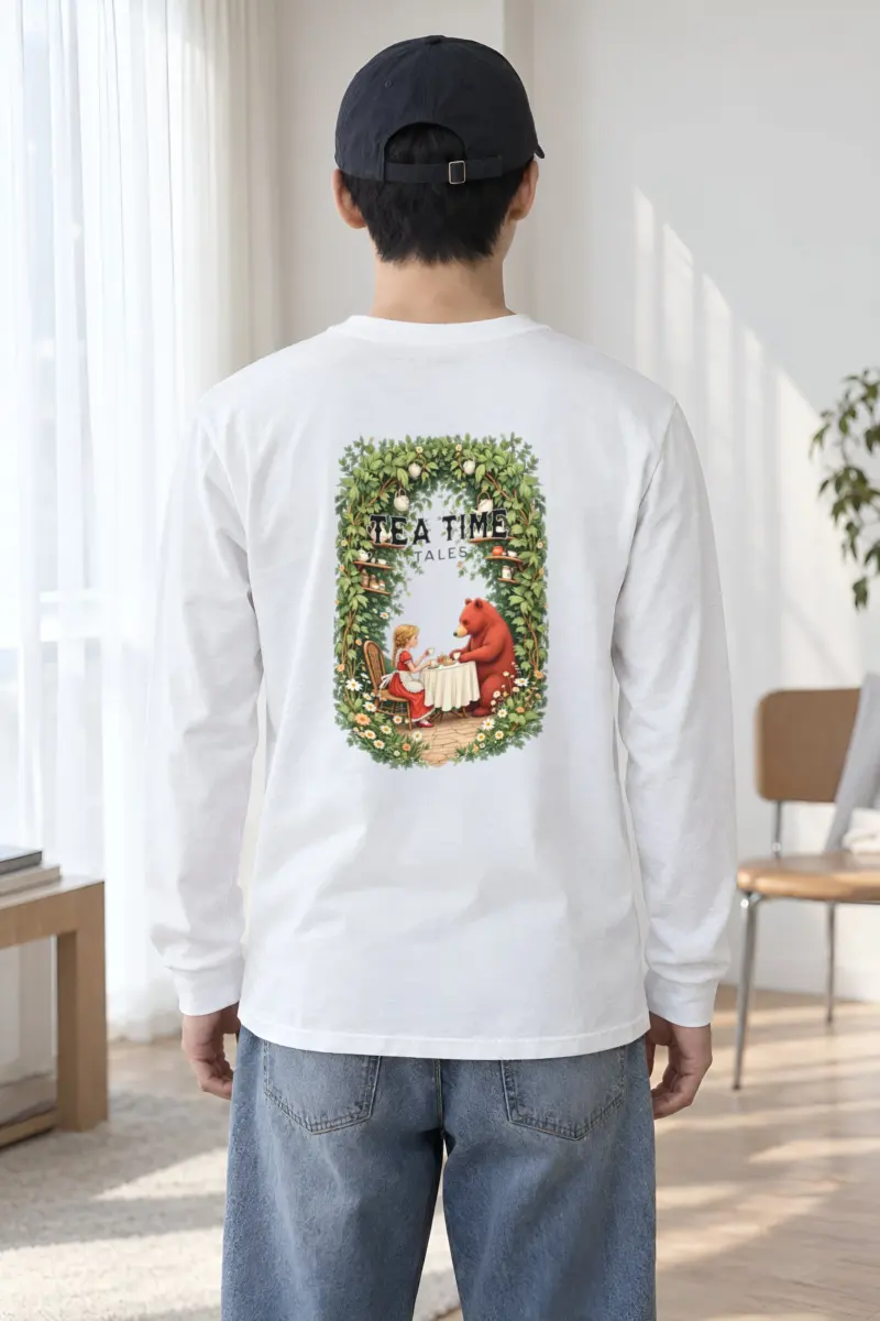 "Tea Time Tales" Unisex Longsleeve T-shirt