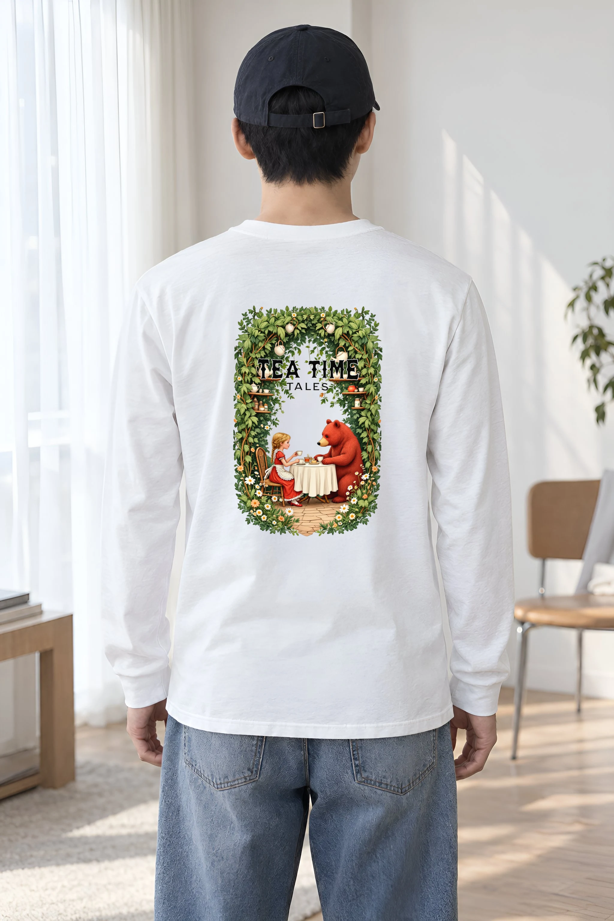 "Tea Time Tales" Unisex Longsleeve T-shirt