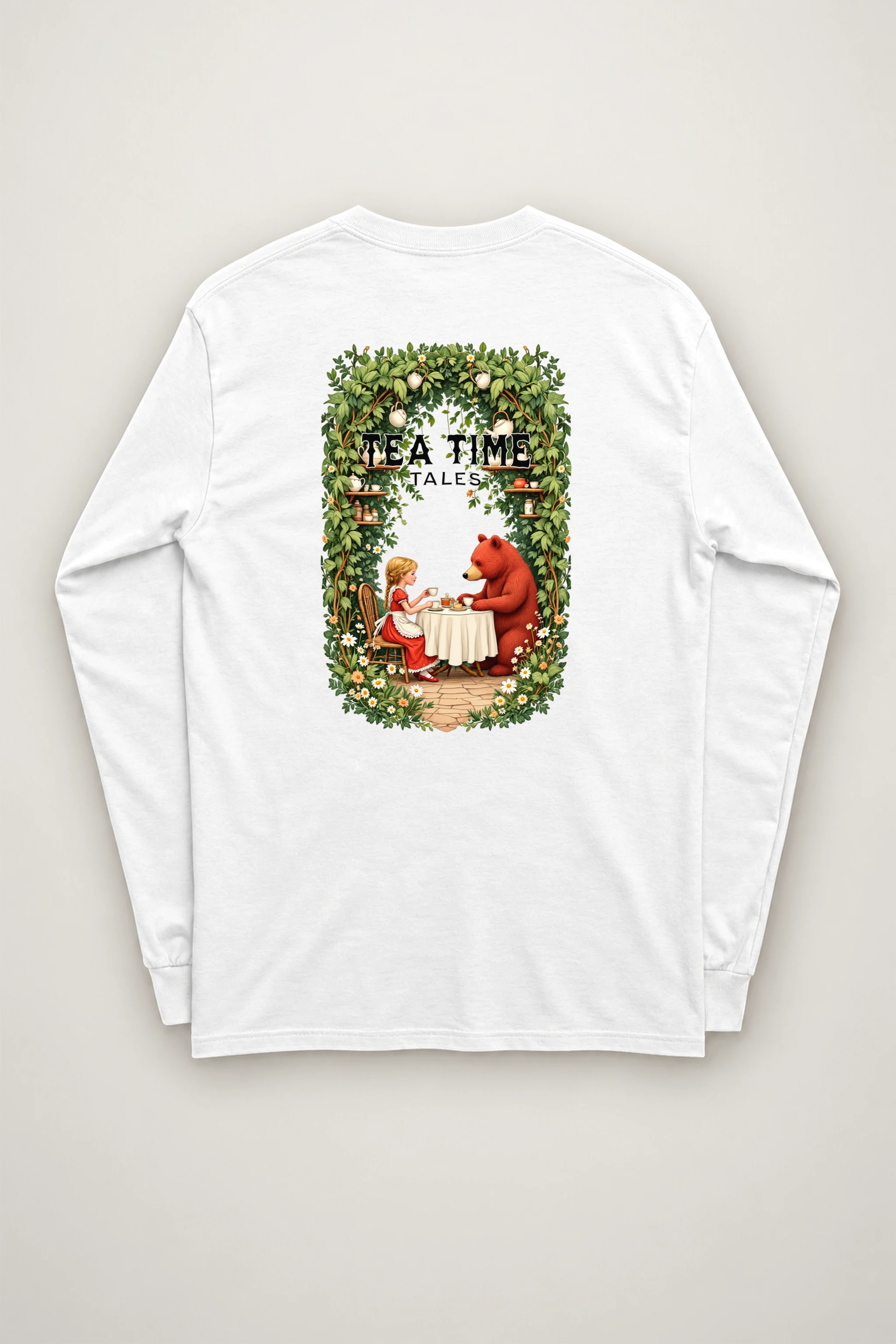 "Tea Time Tales" Unisex Longsleeve T-shirt
