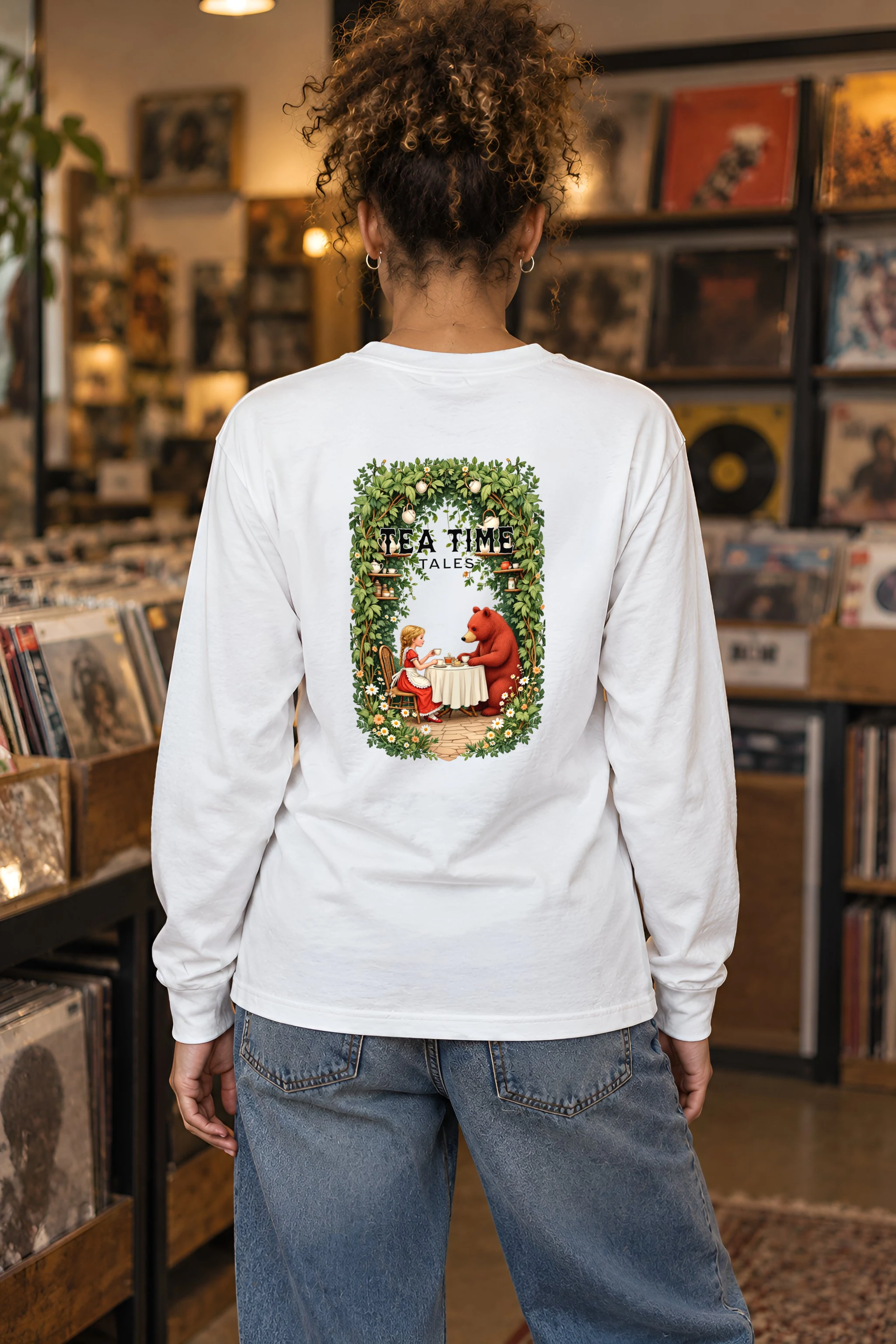 "Tea Time Tales" Unisex Longsleeve T-shirt