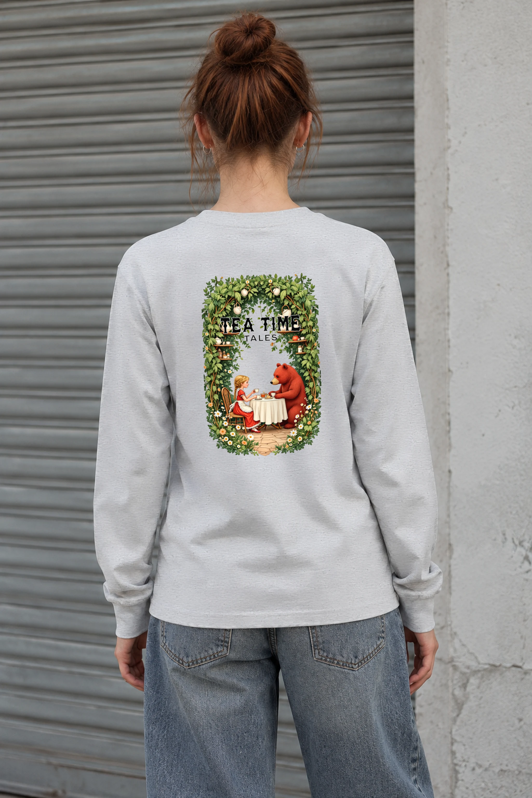 "Tea Time Tales" Unisex Longsleeve T-shirt