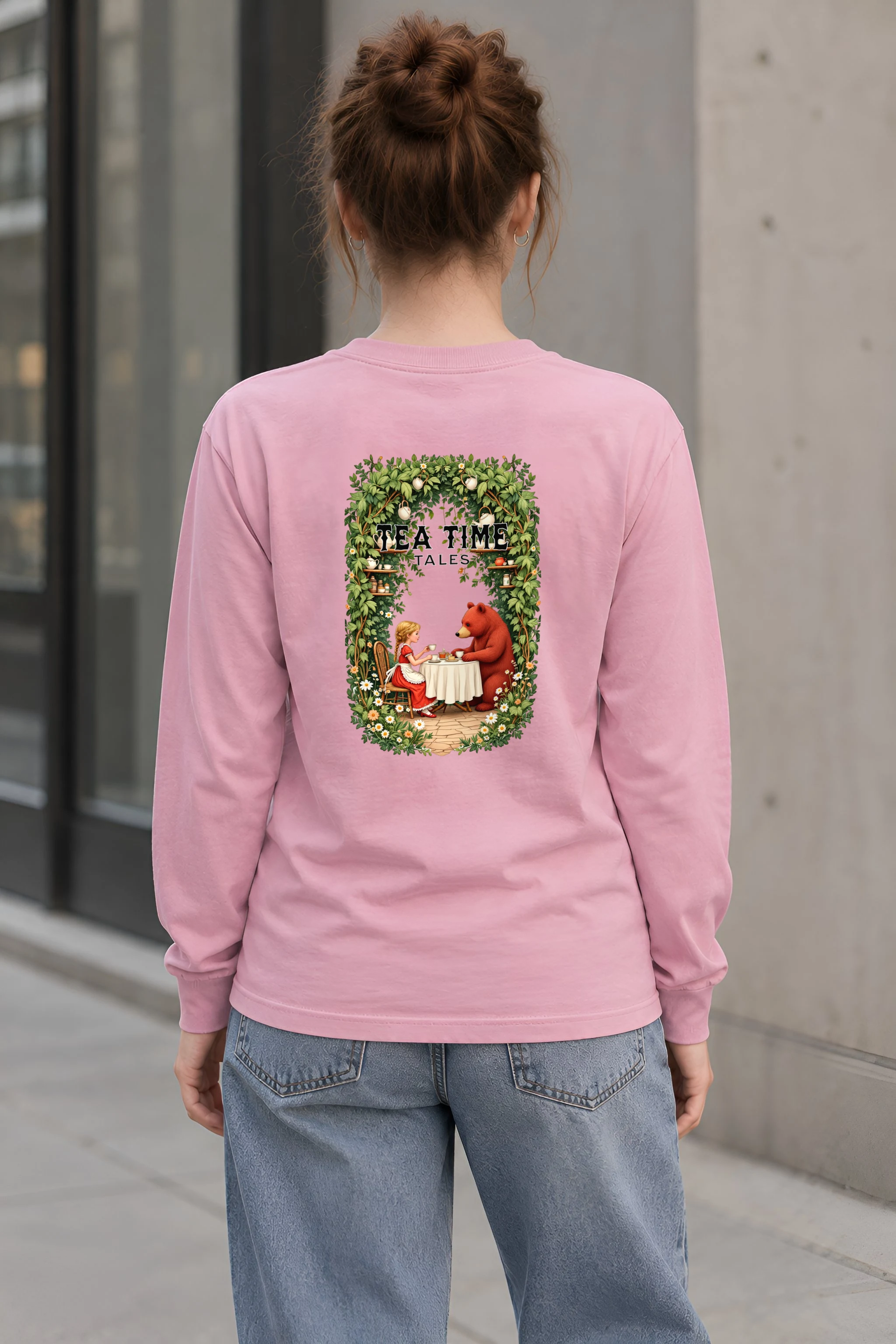 "Tea Time Tales" Unisex Longsleeve T-shirt