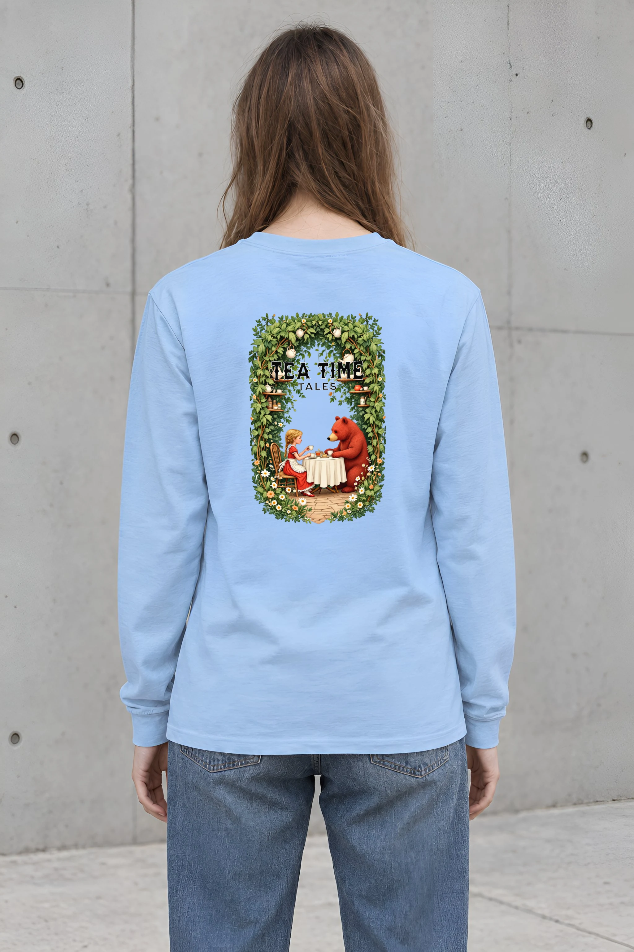 "Tea Time Tales" Unisex Longsleeve T-shirt
