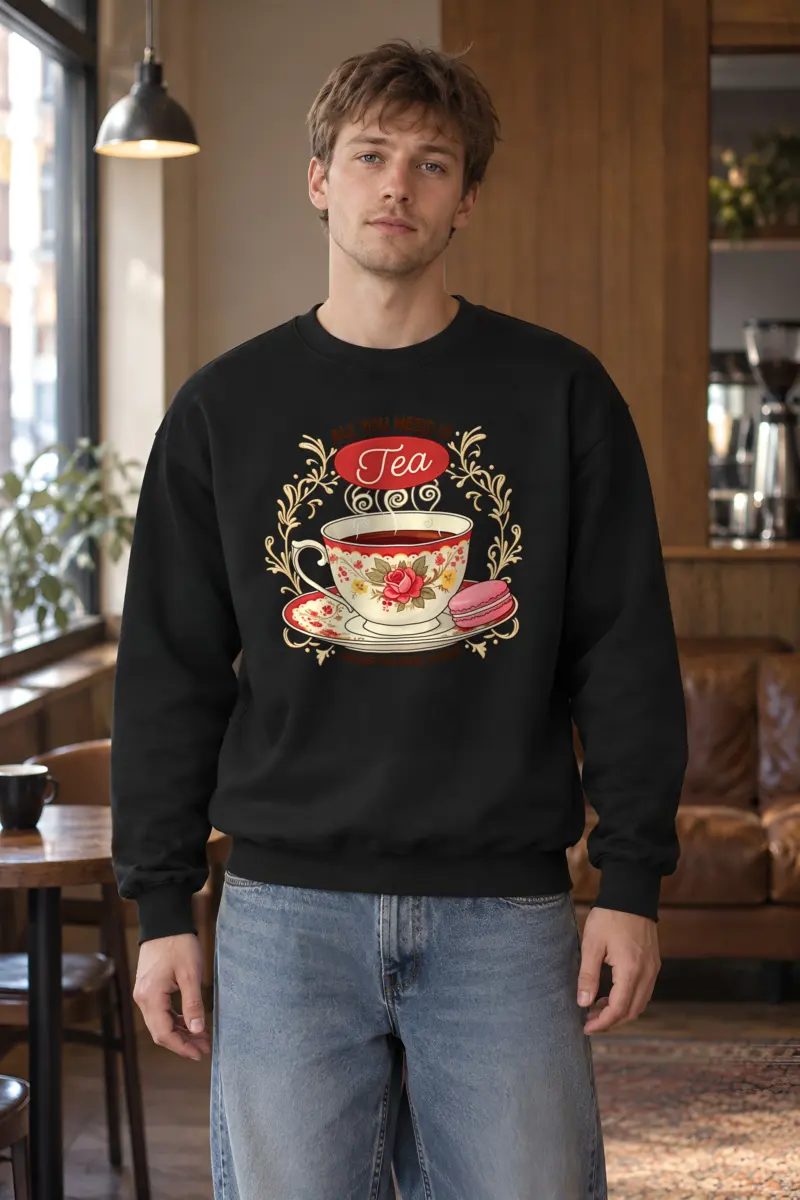 "Tea Unless Coffee" Heavy Blend Unisex Crewneck Sweatshirt