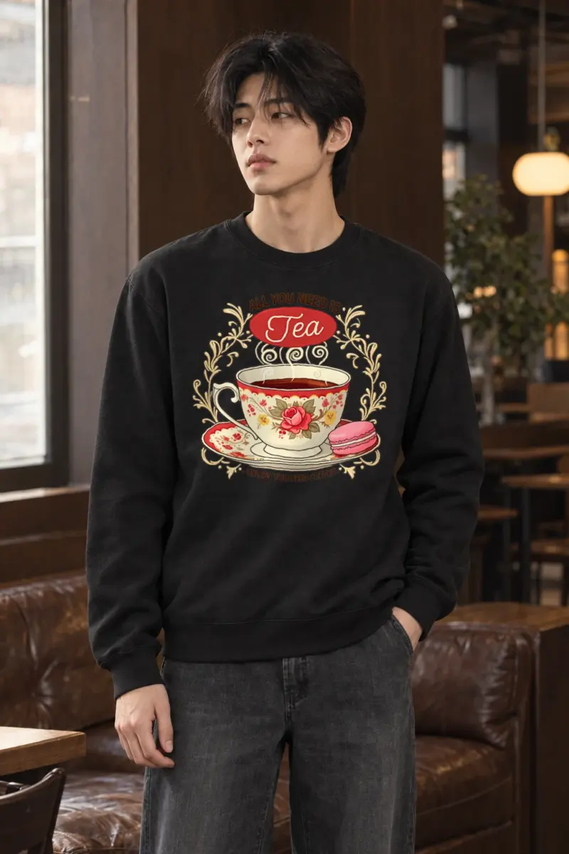 "Tea Unless Coffee" Heavy Blend Unisex Crewneck Sweatshirt | Gildan 18000