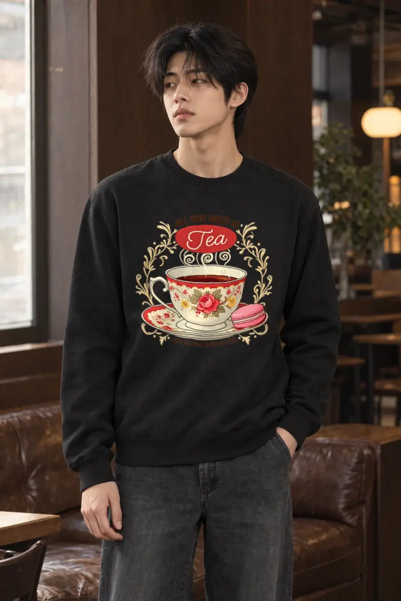 "Tea Unless Coffee" Heavy Blend Unisex Crewneck Sweatshirt