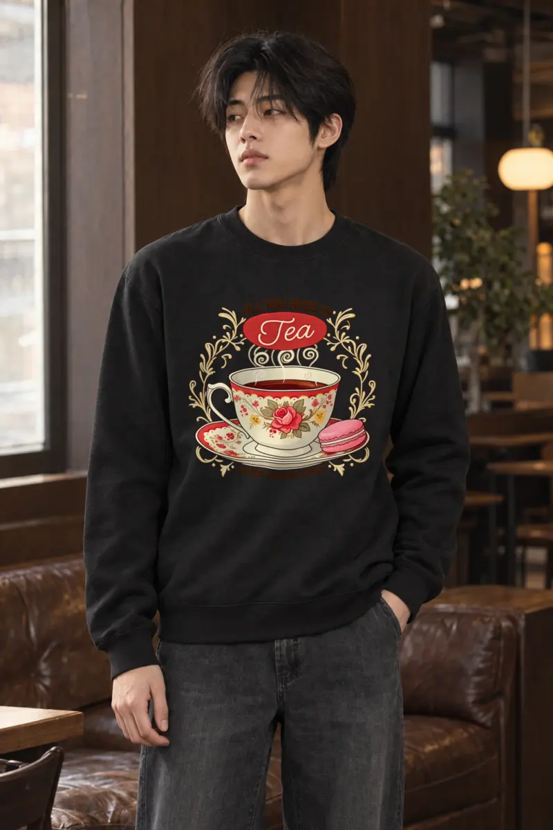 "Tea Unless Coffee" Heavy Blend Unisex Crewneck Sweatshirt