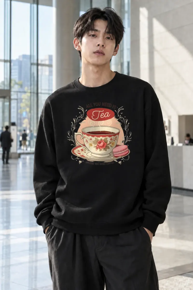"Tea Unless Coffee" Heavy Blend Unisex Crewneck Sweatshirt | Gildan 18000