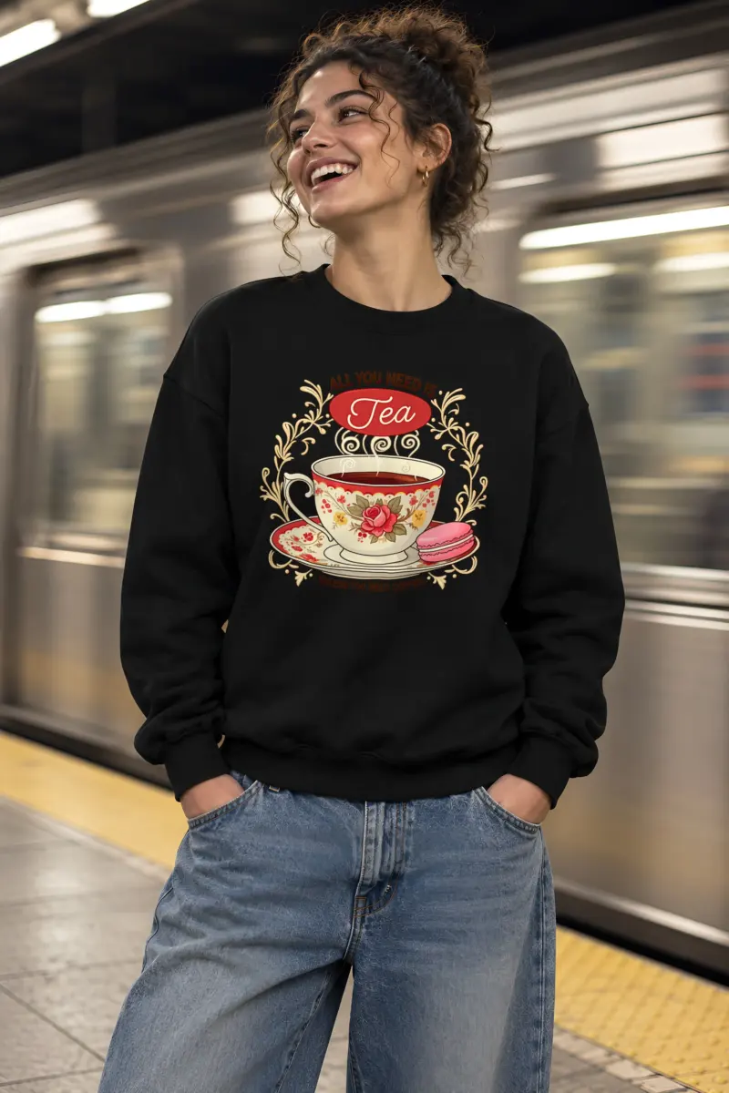 "Tea Unless Coffee" Heavy Blend Unisex Crewneck Sweatshirt