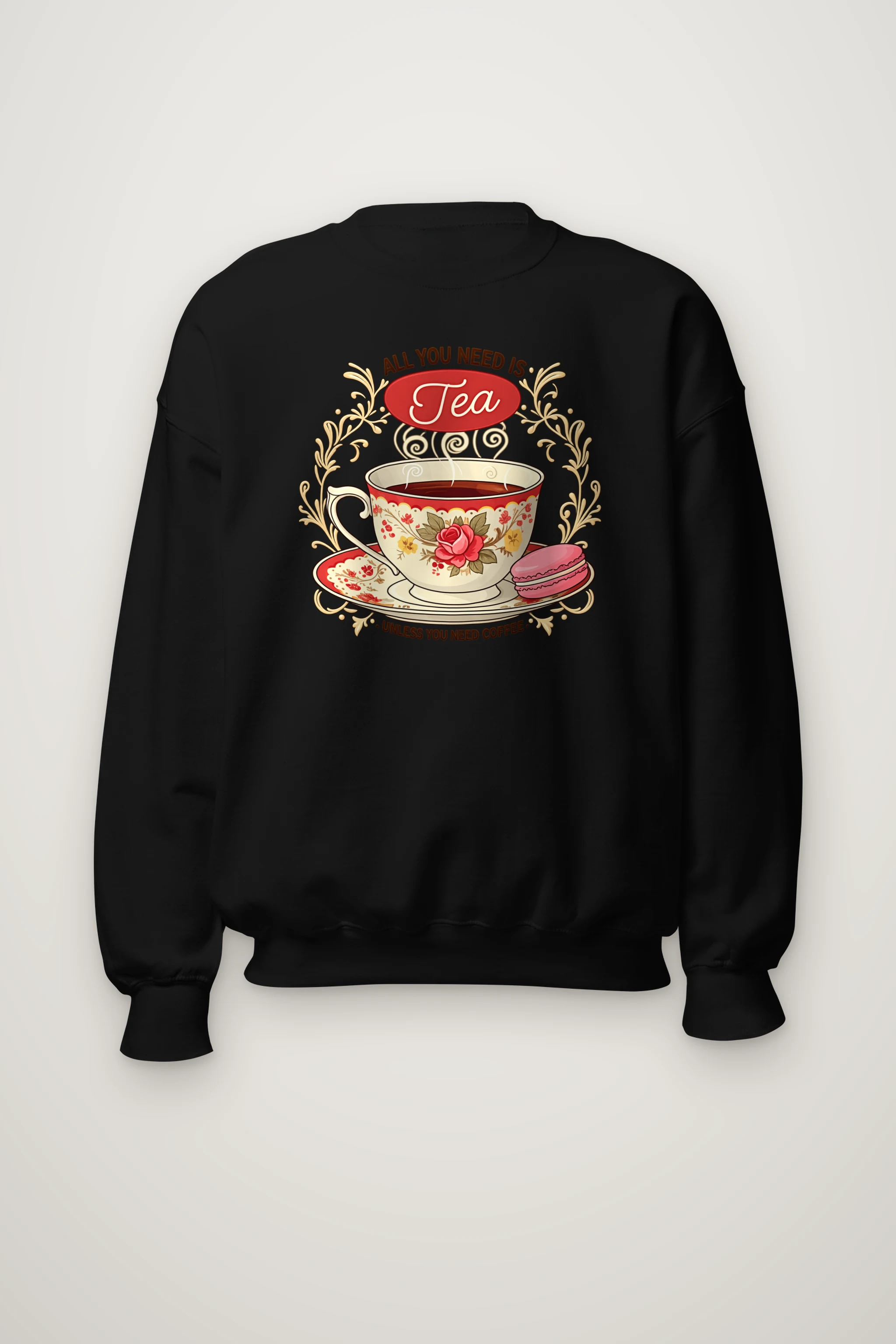 "Tea Unless Coffee" Heavy Blend Unisex Crewneck Sweatshirt