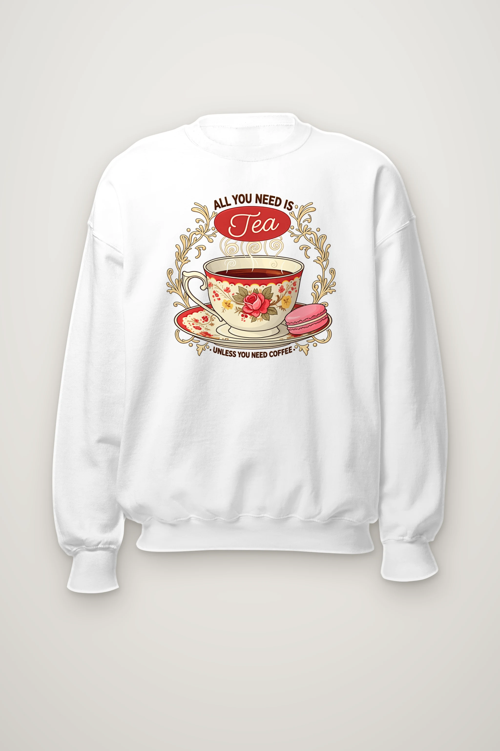 "Tea Unless Coffee" Heavy Blend Unisex Crewneck Sweatshirt