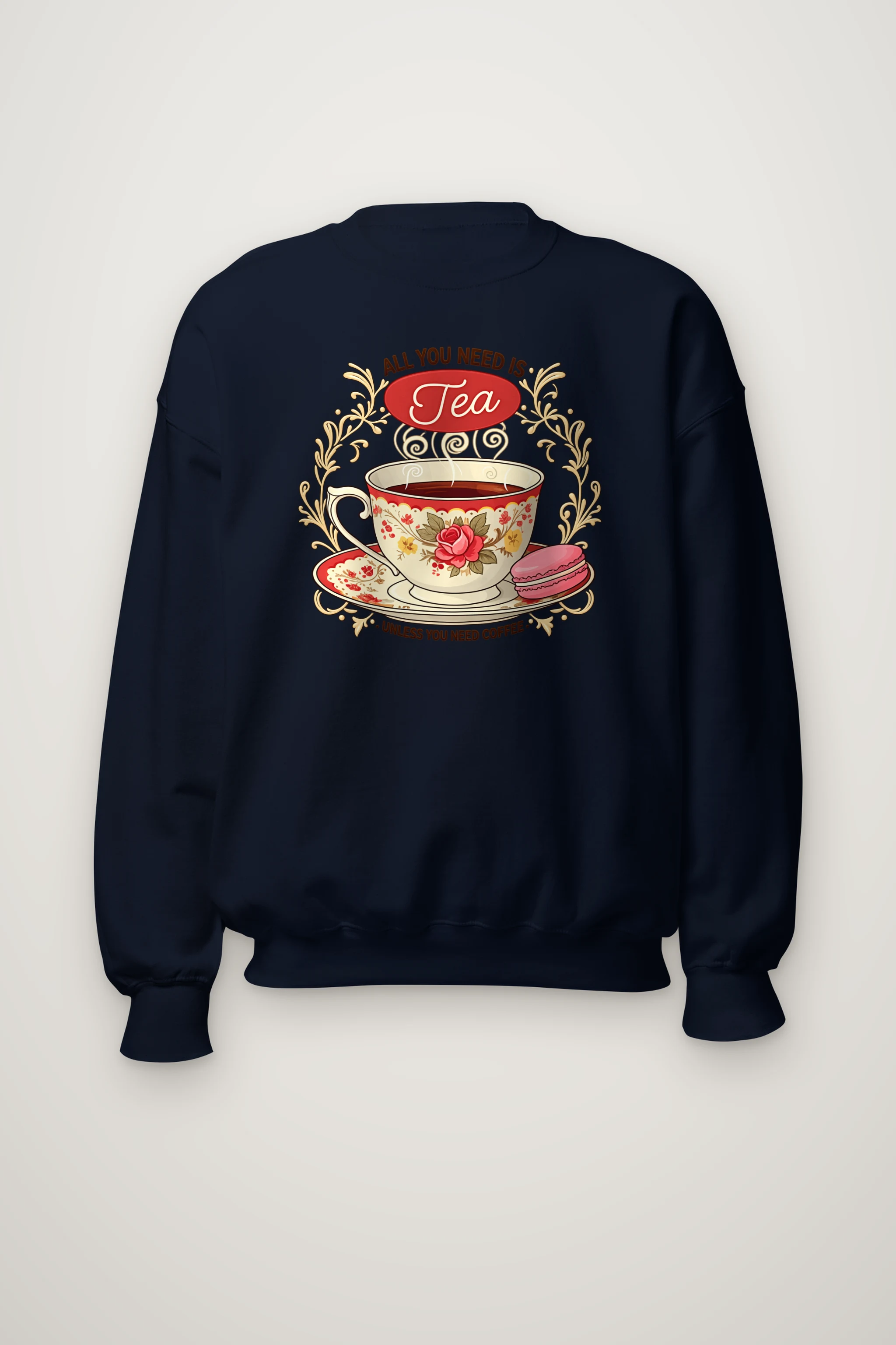 "Tea Unless Coffee" Heavy Blend Unisex Crewneck Sweatshirt