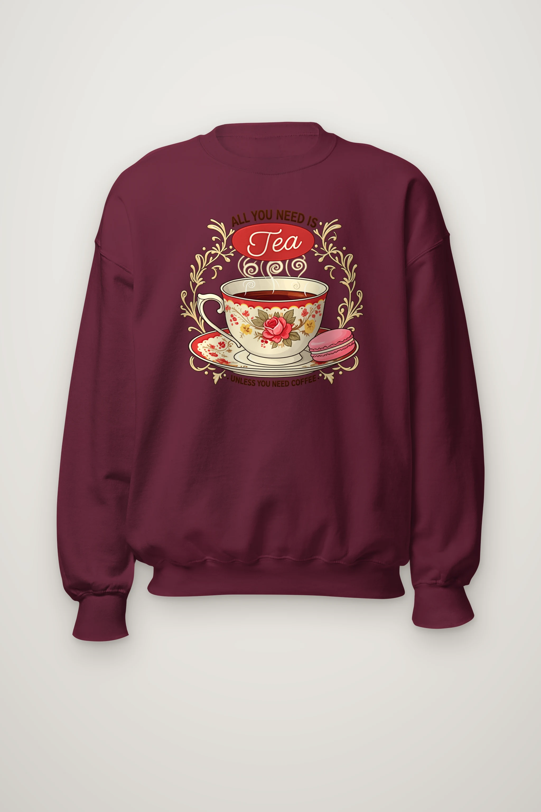 "Tea Unless Coffee" Heavy Blend Unisex Crewneck Sweatshirt
