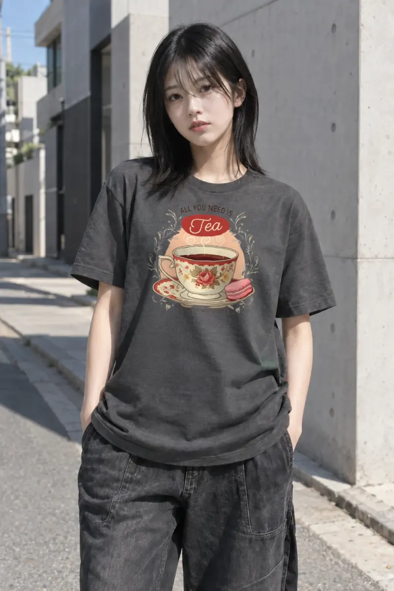 "Tea Unless Coffee" Heavyweight Unisex Crewneck T-shirt | Gildan 5000