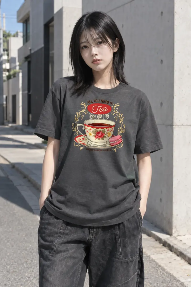 "Tea Unless Coffee" Heavyweight Unisex Crewneck T-shirt | Gildan 5000