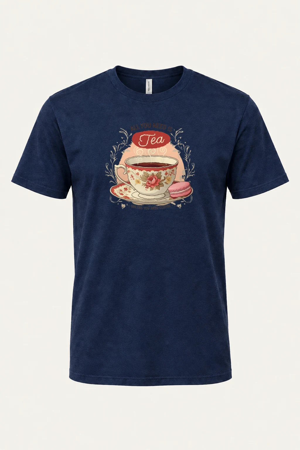 "Tea Unless Coffee" Heavyweight Unisex Crewneck T-shirt | Gildan 5000