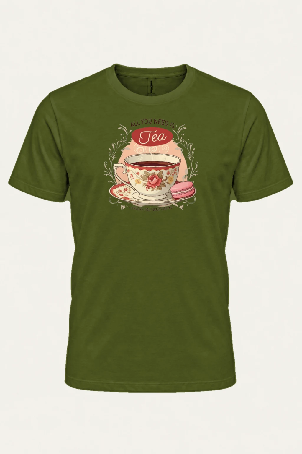 "Tea Unless Coffee" Heavyweight Unisex Crewneck T-shirt | Gildan 5000