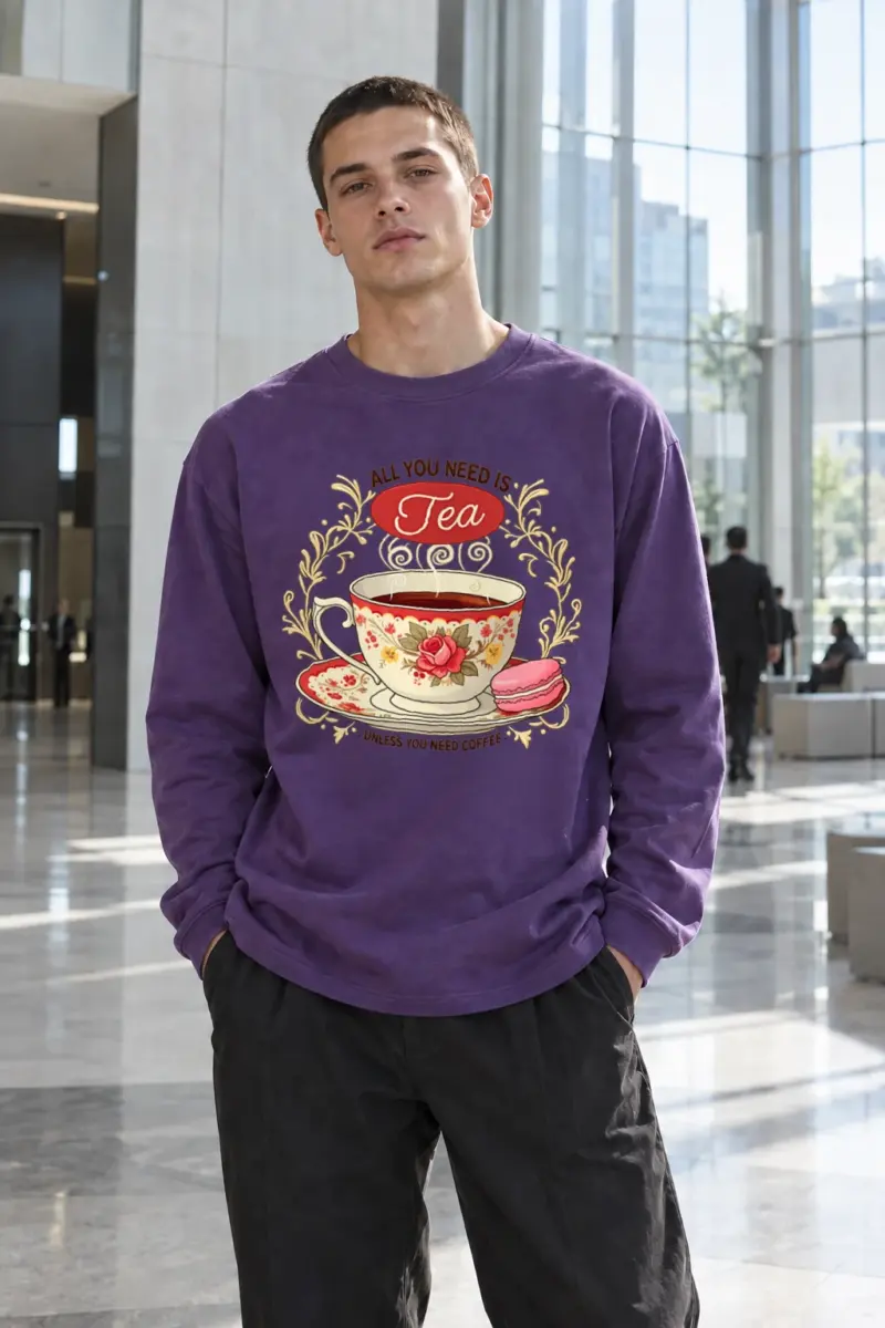 "Tea Unless Coffee" Unisex Longsleeve T-shirt | Gildan 2400