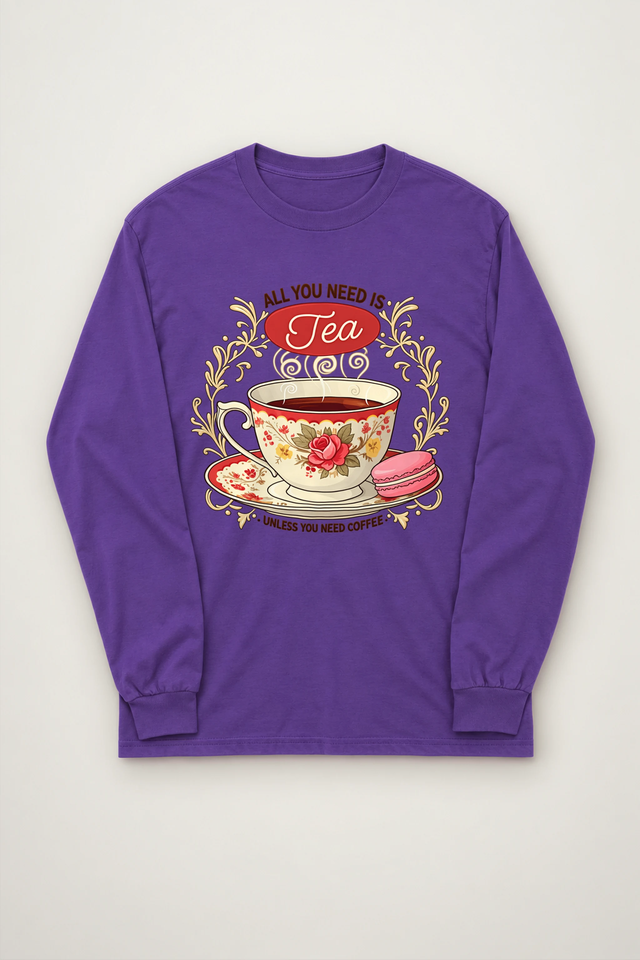 "Tea Unless Coffee" Unisex Longsleeve T-shirt