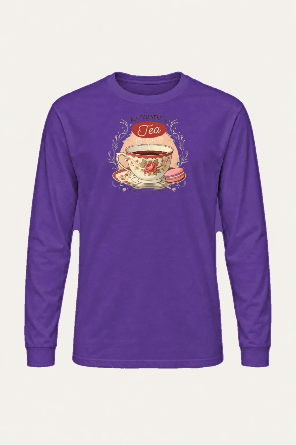 "Tea Unless Coffee" Unisex Longsleeve T-shirt | Gildan 2400