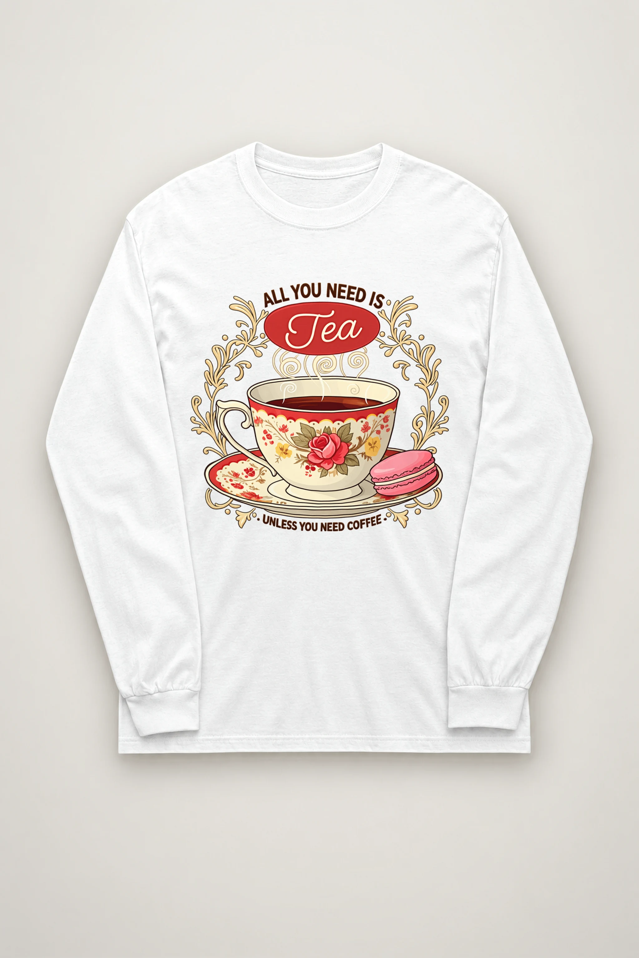 "Tea Unless Coffee" Unisex Longsleeve T-shirt