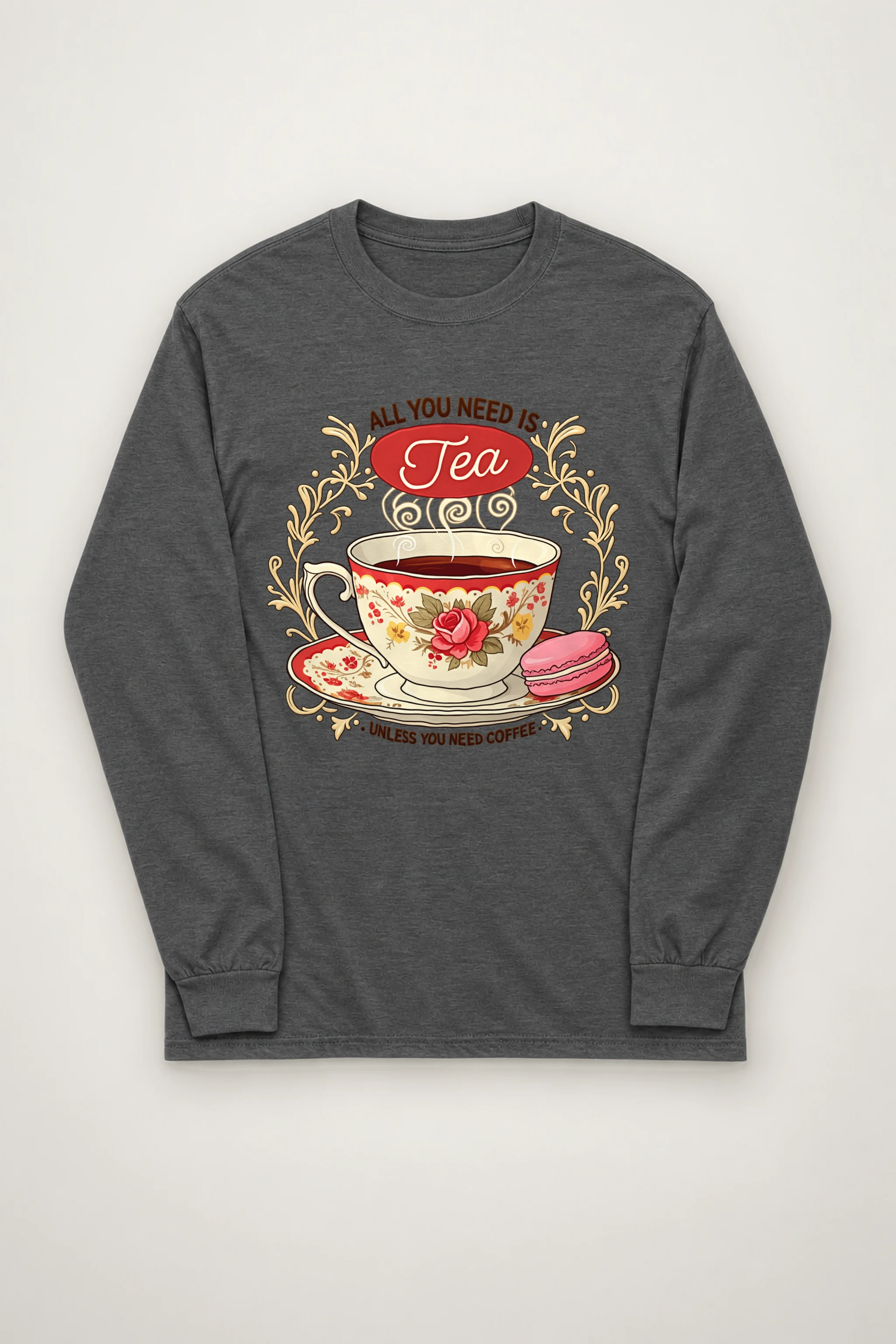 "Tea Unless Coffee" Unisex Longsleeve T-shirt